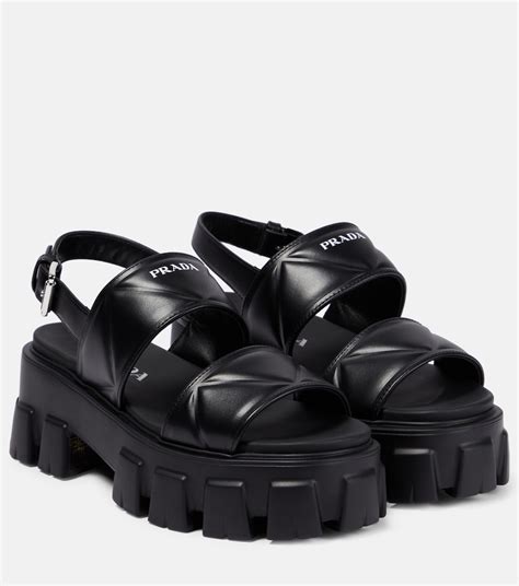 prada sandal sizing|Prada platform sandals outlet.